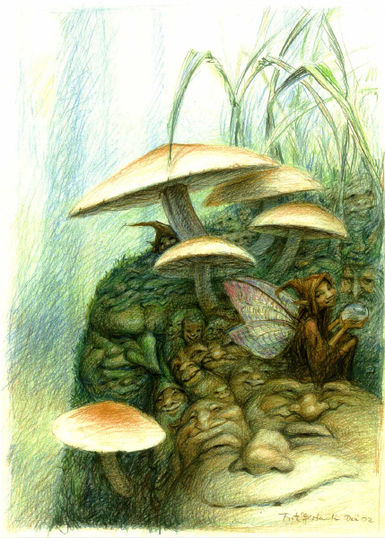 *snicker* in the moss